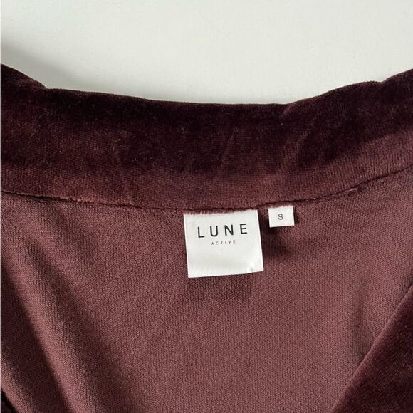 Lune Active Teddy Sweater Brown Purple Small - Picture 9 of 10